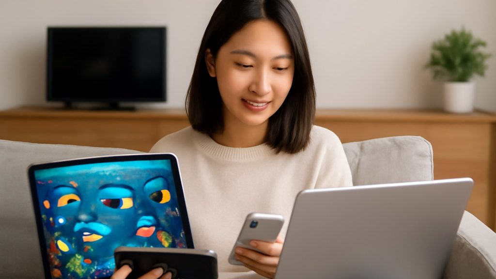 Minh họa: Nền tảng giải trí đa dạng và phong phú